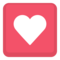 Heart Decoration emoji on Facebook